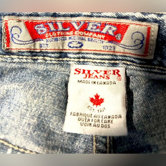 Vintage Y2K Silver Button Fly Jeans - Picture 10 of 12
